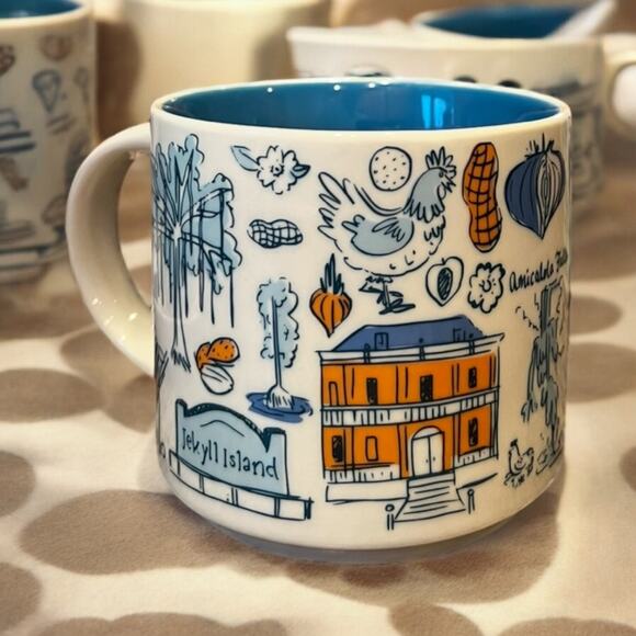 Starbucks GEORGIA Been There Series Collector BTS Coffee Mug Blue EUC - Picture 4 of 7